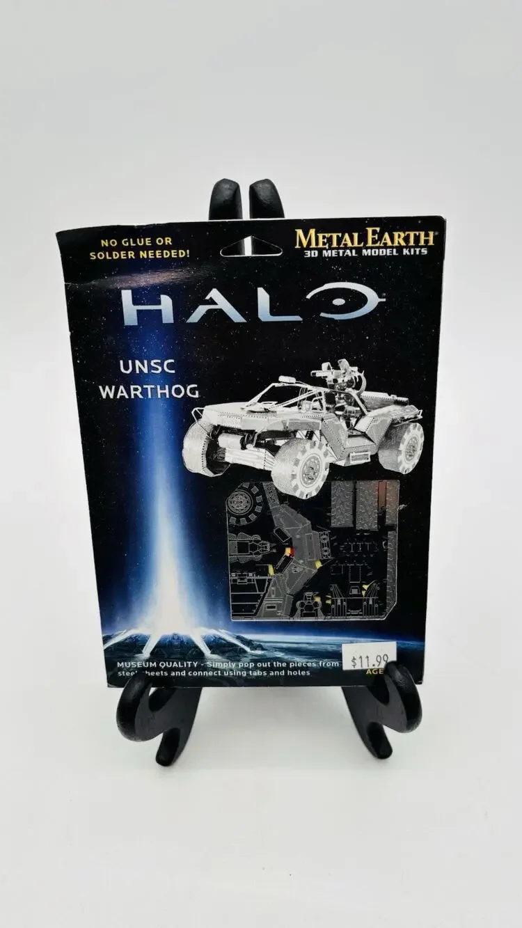 New Metal Earth HALO UNSC WARTHOG 3D Model Kit New Sealed